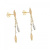 Orecchini Lunghi Donna in Oro Bianco e Giallo 803321708920