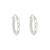 Orecchini a Cerchio Donna in Oro Bianco 803321727727