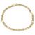 Bracciale Uomo Oro Giallo Bianco GL100557