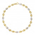Bracciale Uomo Oro Giallo Bianco GL101616