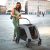 Costway Passeggino per cani di taglia media e grande 67 x 98 x 121 cm, Passeggino pieghevole a 4 ruote con porta anteriore portata 60kg Grigio