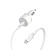 Bundle caricabatterie da auto OtterBox USB C 18W USB PD + cavo USB C-Lightning 1M, bianco polvere di nuvola – nuovo