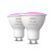 Confezione da 2 lampadine Philips Hue White e Color Ambiance GU10 collegate – nuovo
