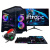 PC completo per videogiocatori Nitropc Pack Silver – AMD Ryzen 5 5500, GTX 1650 4GB, RAM 16GB, M.2 1TB, Win11, WiFi – Schermo FullHD da 24  e accessori – nuovo