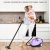 Costway Pulitore a vapore con 19 accessori e serbatoio da 1,5 litri per pulizia tappeti, pavimenti, finestre 2000W Viola