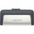 SanDisk Ultra Dual Drive USB Type-C unità flash 64 GB Type-A / 3.2 Gen 1 (3.1 1) Nero, Argento