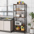 Costway Scaffale multifunzionale per stoccaggio struttura in metallo, Mensola da cucina con 5 ripiani stile industriale