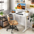 Costway Scrivania elettrica regolabile in altezza con 2 cassetti, Scrivania con supporto per monitor 100 x 60 cm Bianco