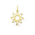Ciondolo Sole Oro Giallo GL102427