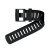 Cinturino di prolunga in silicone nero per Suunto Dive