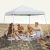 Costway Tenda a baldacchino 3x3m con borsa di trasporto UPF50+ protezione solare, Riparo ombra da esterno Bianco