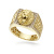 Anello Uomo Oro Giallo Testa di Leone GL102462